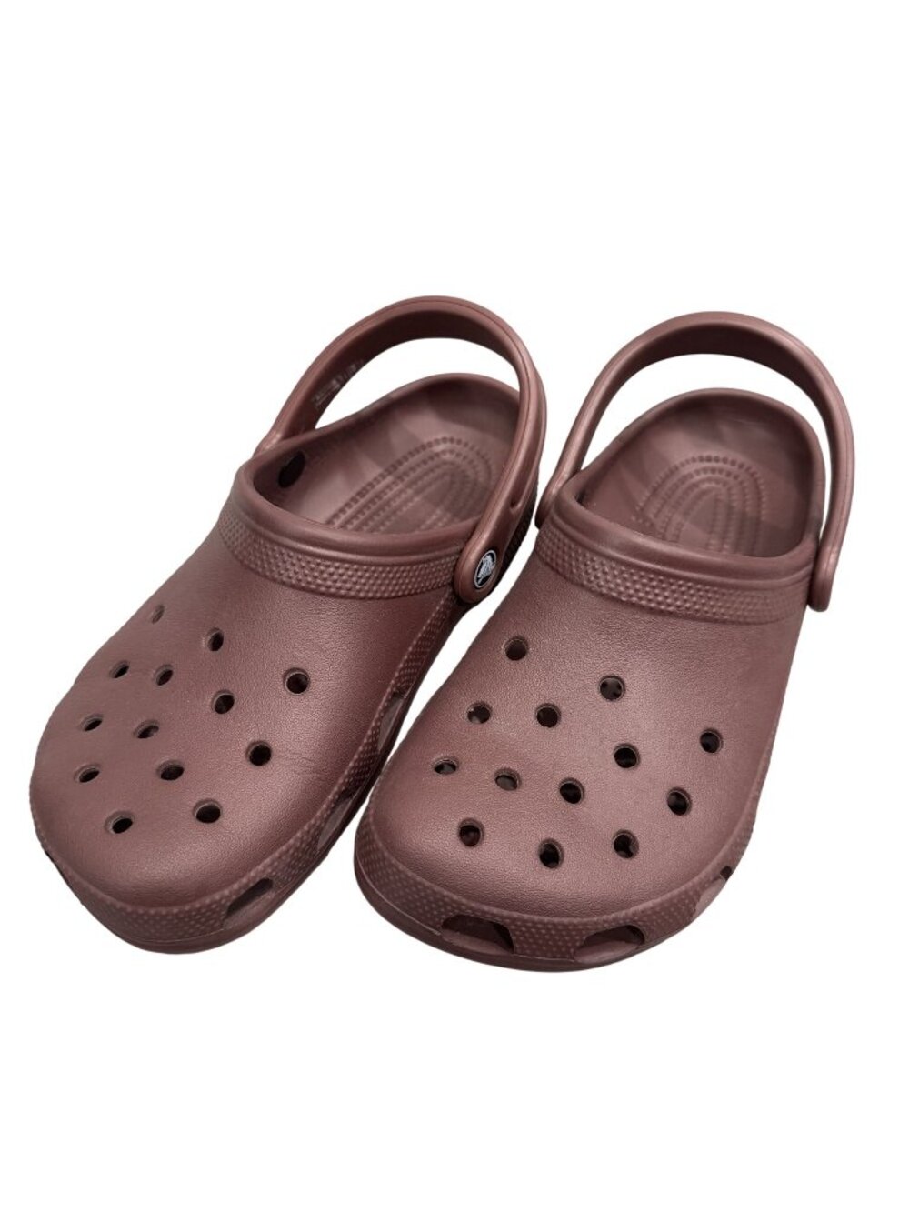 Crocs Classic Clogs Burgundy Wine Red Size W8 M6 Slip On Shoes Unisex EUC